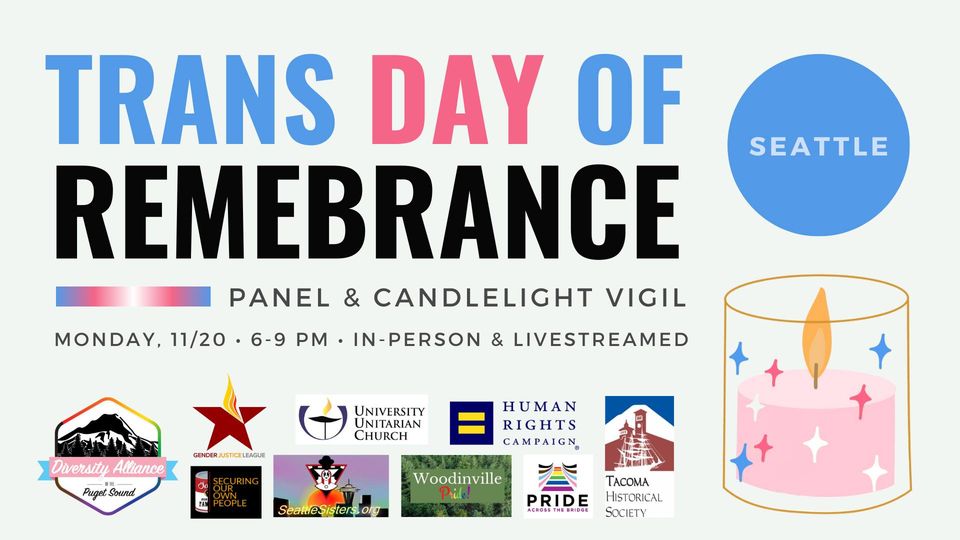 Trans day of remembrance and candlelight vigil