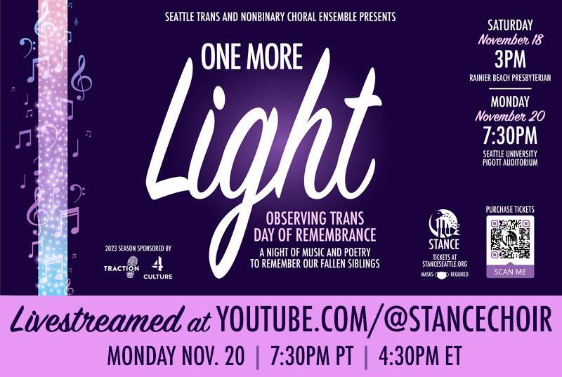 One More Light: a Trans Day of Remembrance Concert