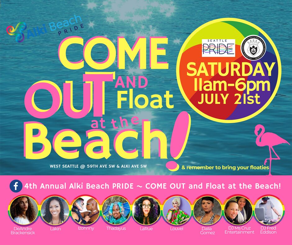 Come Out and Float at the Beach - Alki Beach Pride