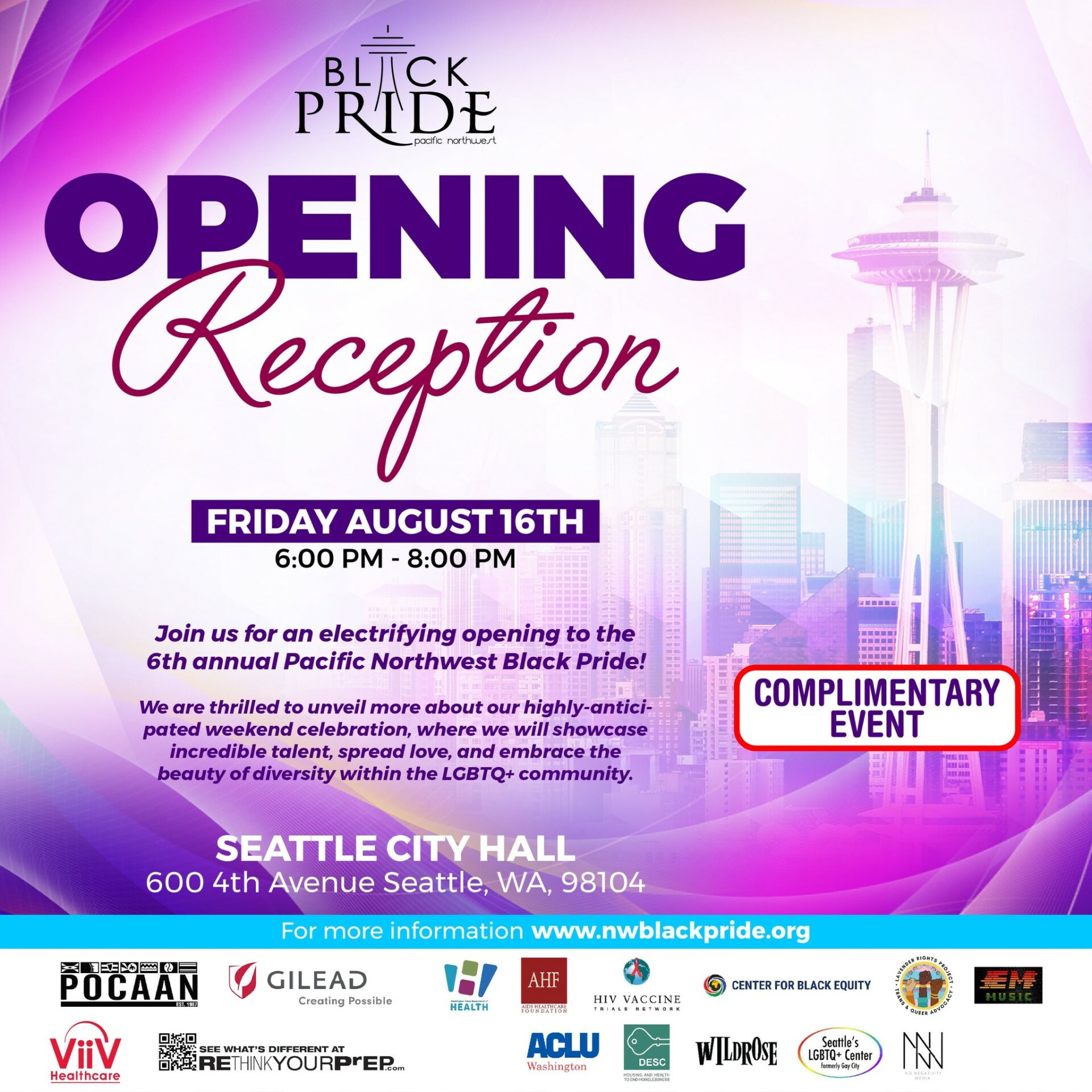 PNW Black Pride Opening Reception